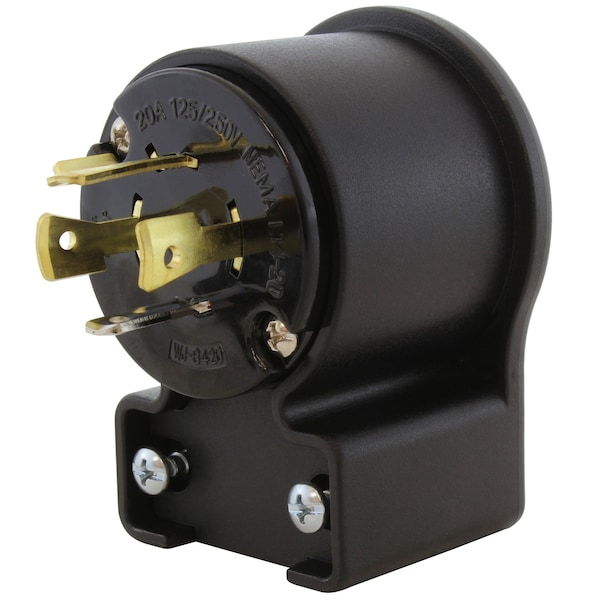Locking Plug, L14-20P, 20 A, 125/250V AC, Black